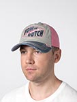 Бейсболка VON DUTCH арт. VD/1/CB/RETRO/11 (светло-серый / синий)